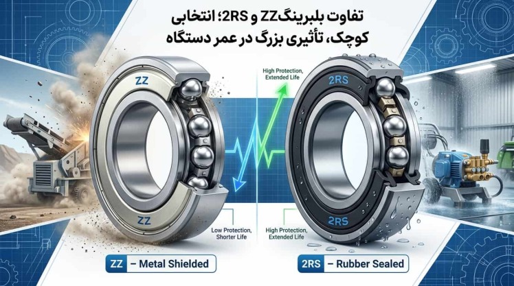تفاوت بلبرینگ 2rs و zz | انتخاب واشر مناسب