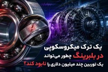 چگونه یک ترک میکروسکوپی در بلبرینگ میتواند باعث خرابی یک توربین چند میلیون دلاری شود؟