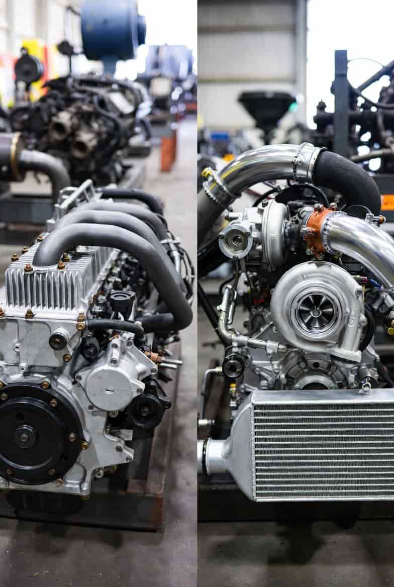 تصویر نمایانگر موتور تنفس طبیعی و توربو شارژ