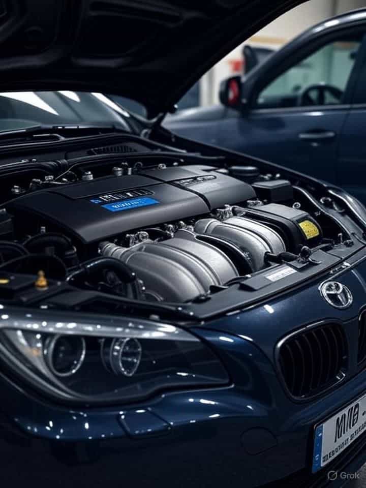 تصویر موتور یک ماشین 6 سیلندر